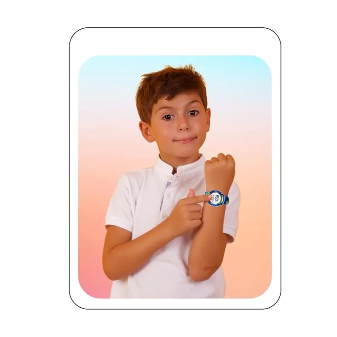 Spiky Military Digital Sports Watch - Blue