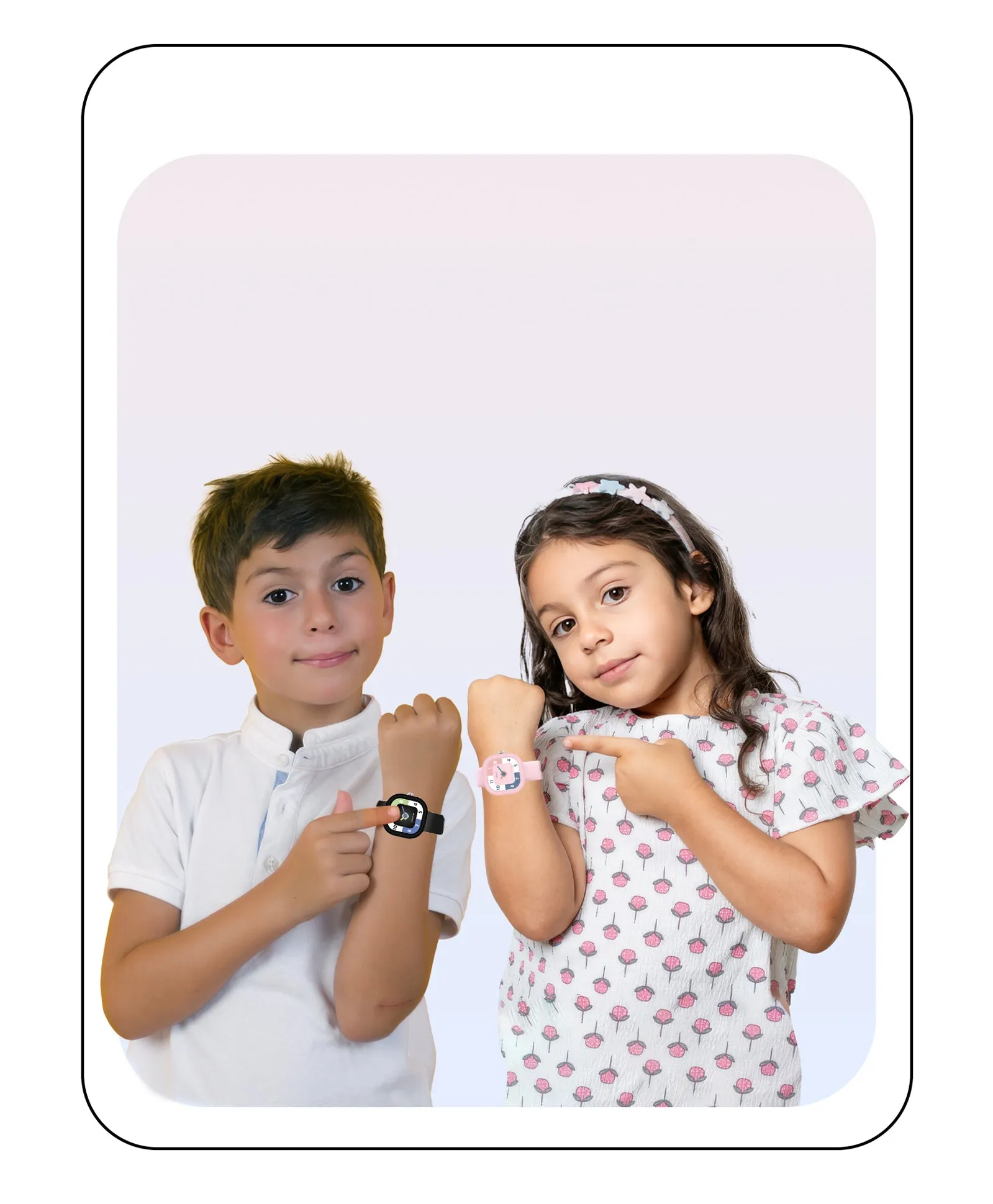 Spiky Square Analog Combo Watch for Kids