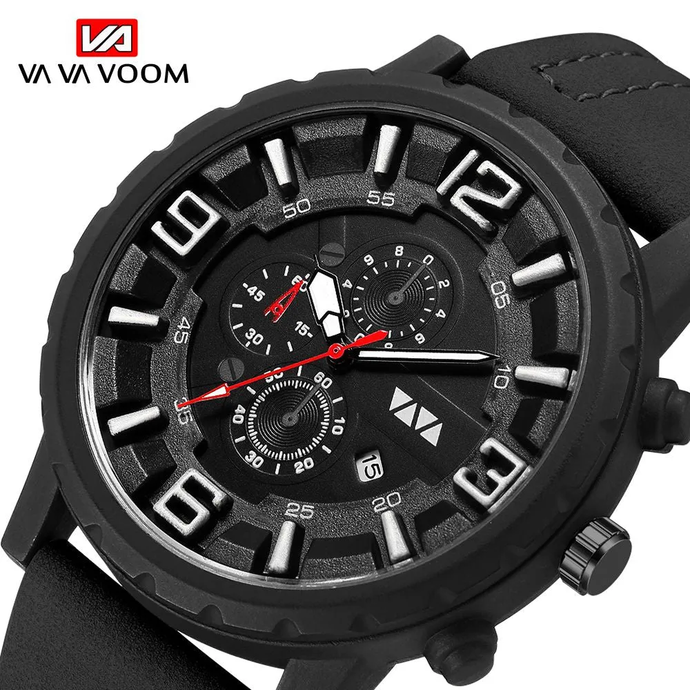 Sports Waterproof Watch Men 2019 New Mens Watches Top Brand Luxury Quartz Watch Casual Leather Military Clock Relogio Masculino