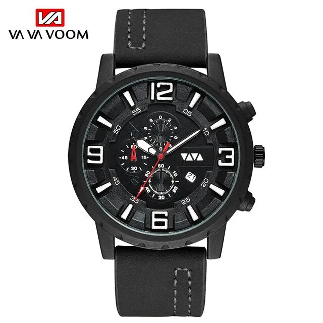 Sports Waterproof Watch Men 2019 New Mens Watches Top Brand Luxury Quartz Watch Casual Leather Military Clock Relogio Masculino