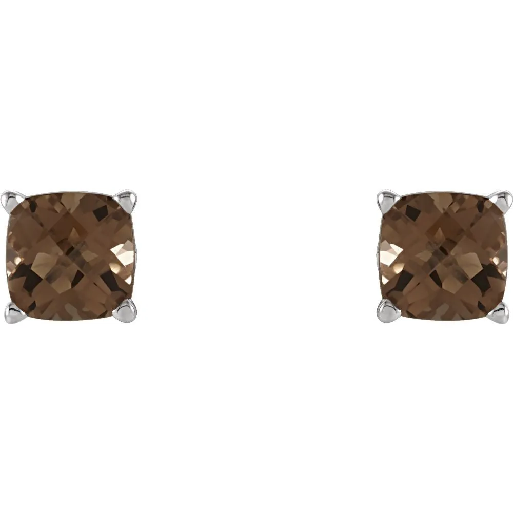 Sterling Silver Smoky Quartz Earrings
