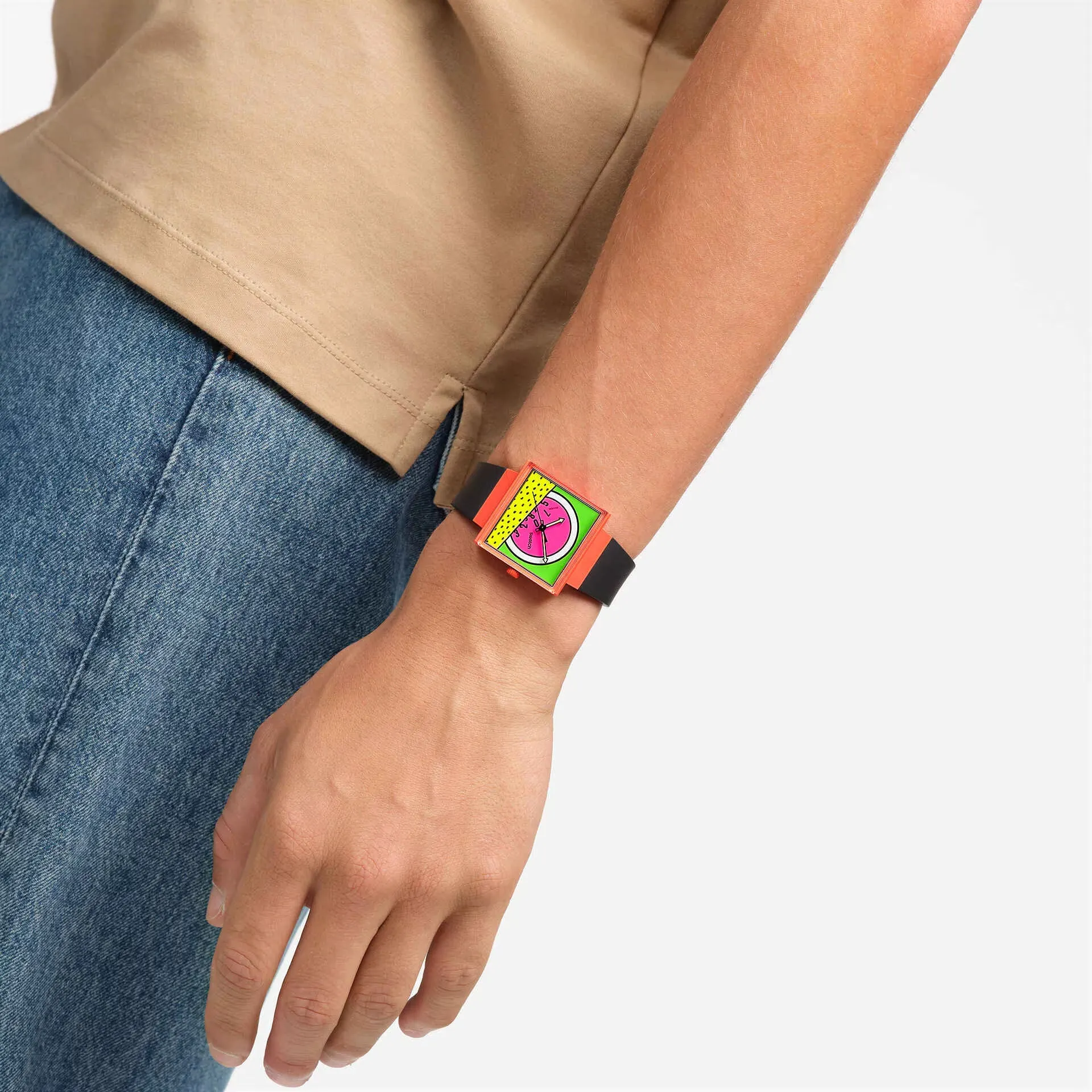 Swatch Break Time Biceramic What IF watch? Collection 33mm SO34Z101