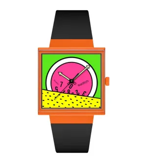 Swatch Break Time Biceramic What IF watch? Collection 33mm SO34Z101