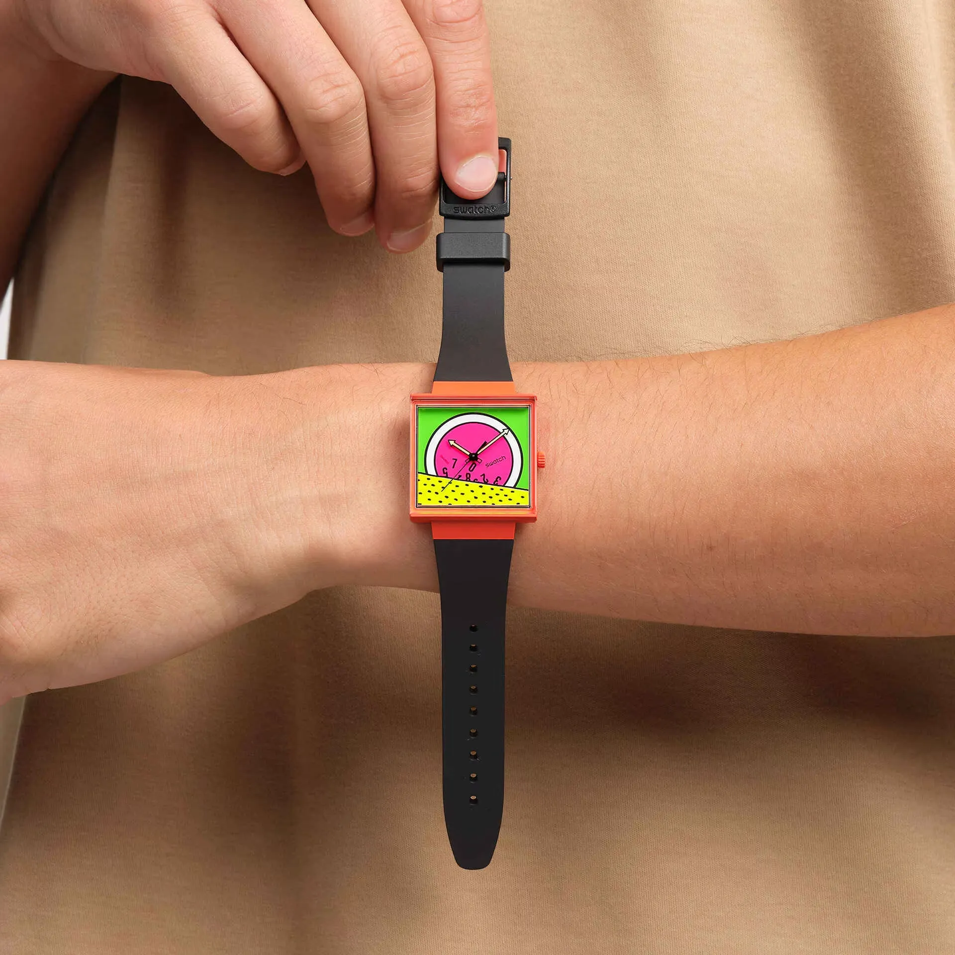 Swatch Break Time Biceramic What IF watch? Collection 33mm SO34Z101