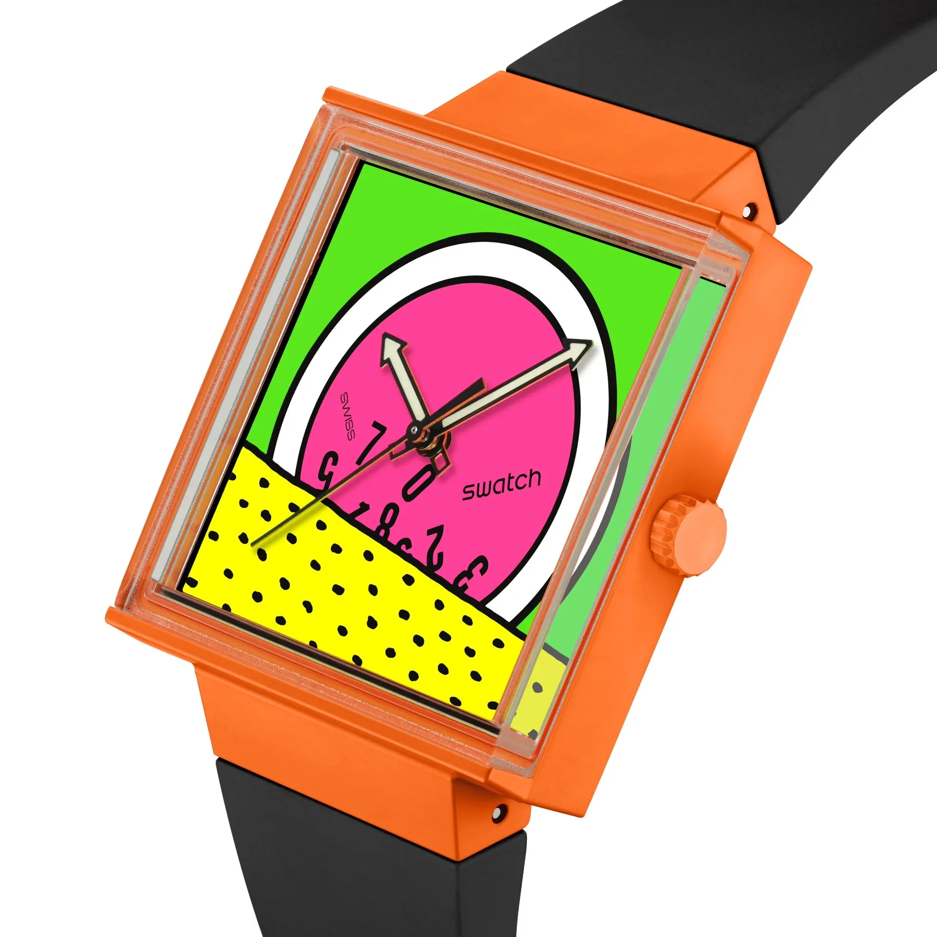 Swatch Break Time Biceramic What IF watch? Collection 33mm SO34Z101