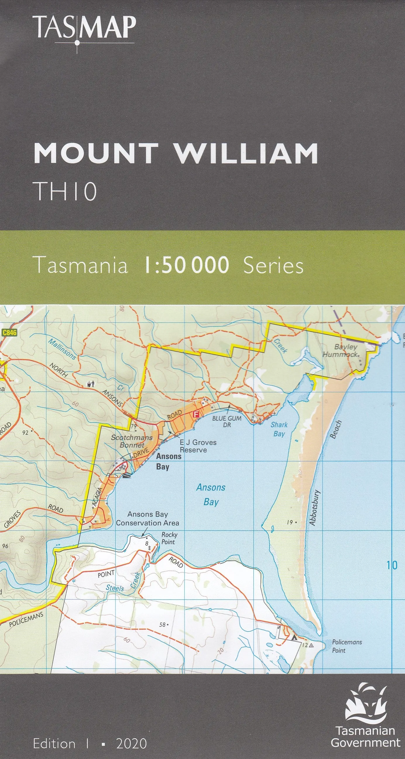 Tasmap 1:50000 Topographic/Cadastral Maps