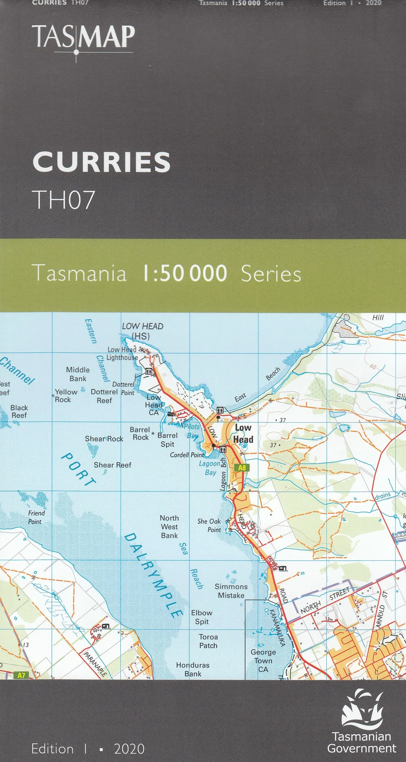 Tasmap 1:50000 Topographic/Cadastral Maps