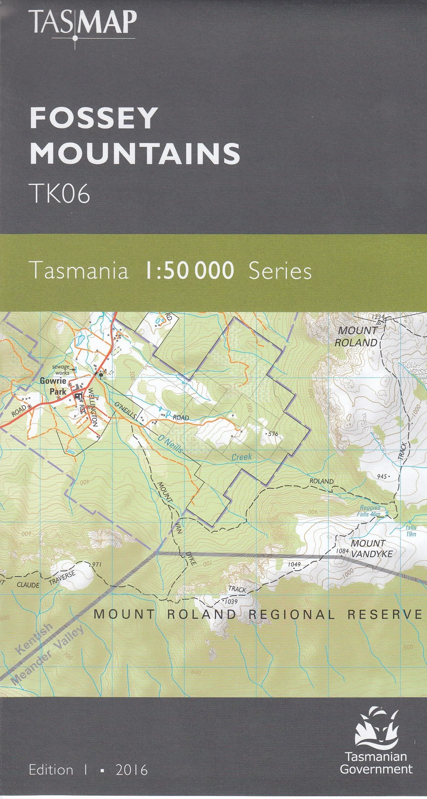 Tasmap 1:50000 Topographic/Cadastral Maps