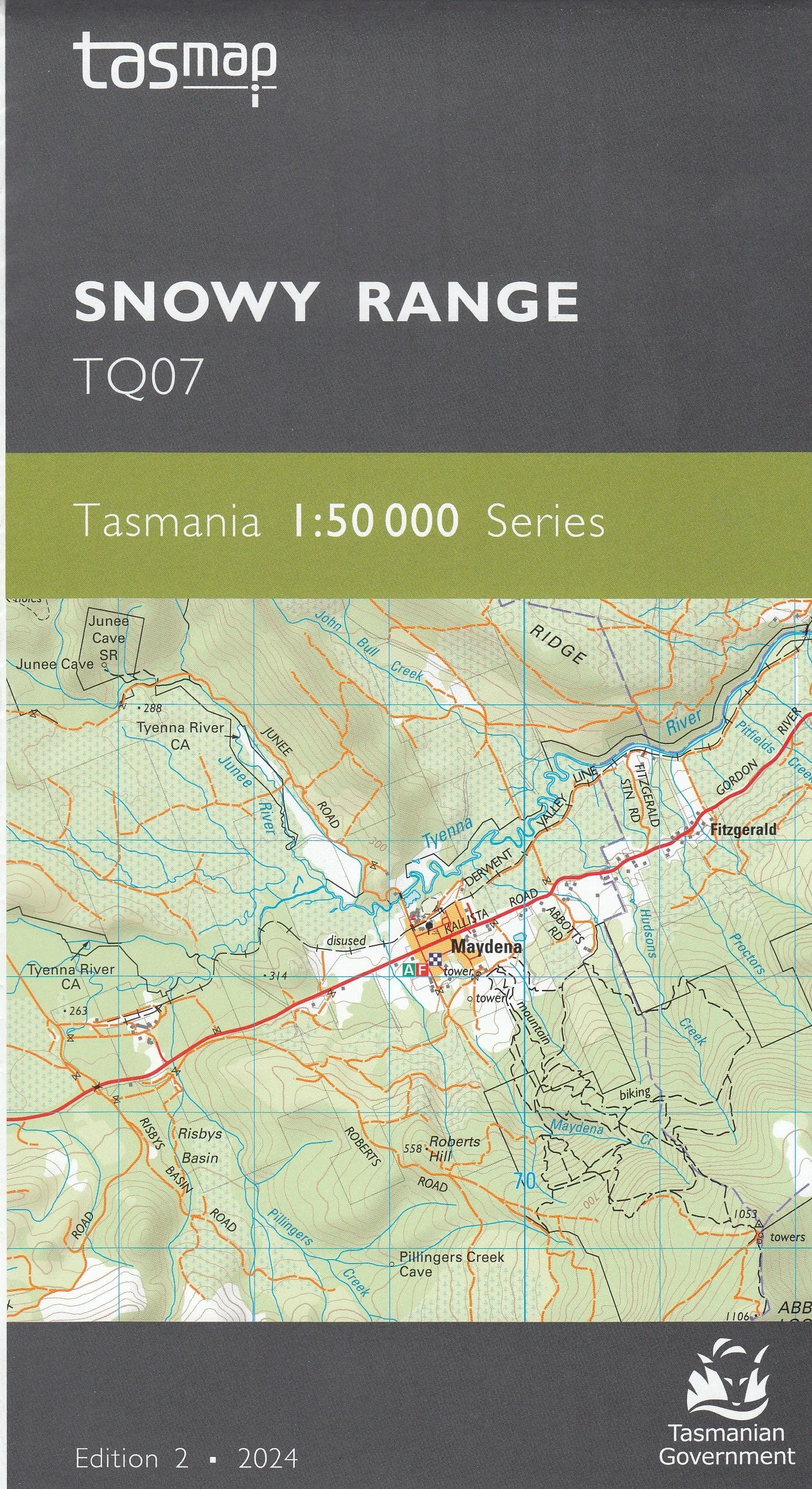 Tasmap 1:50000 Topographic/Cadastral Maps