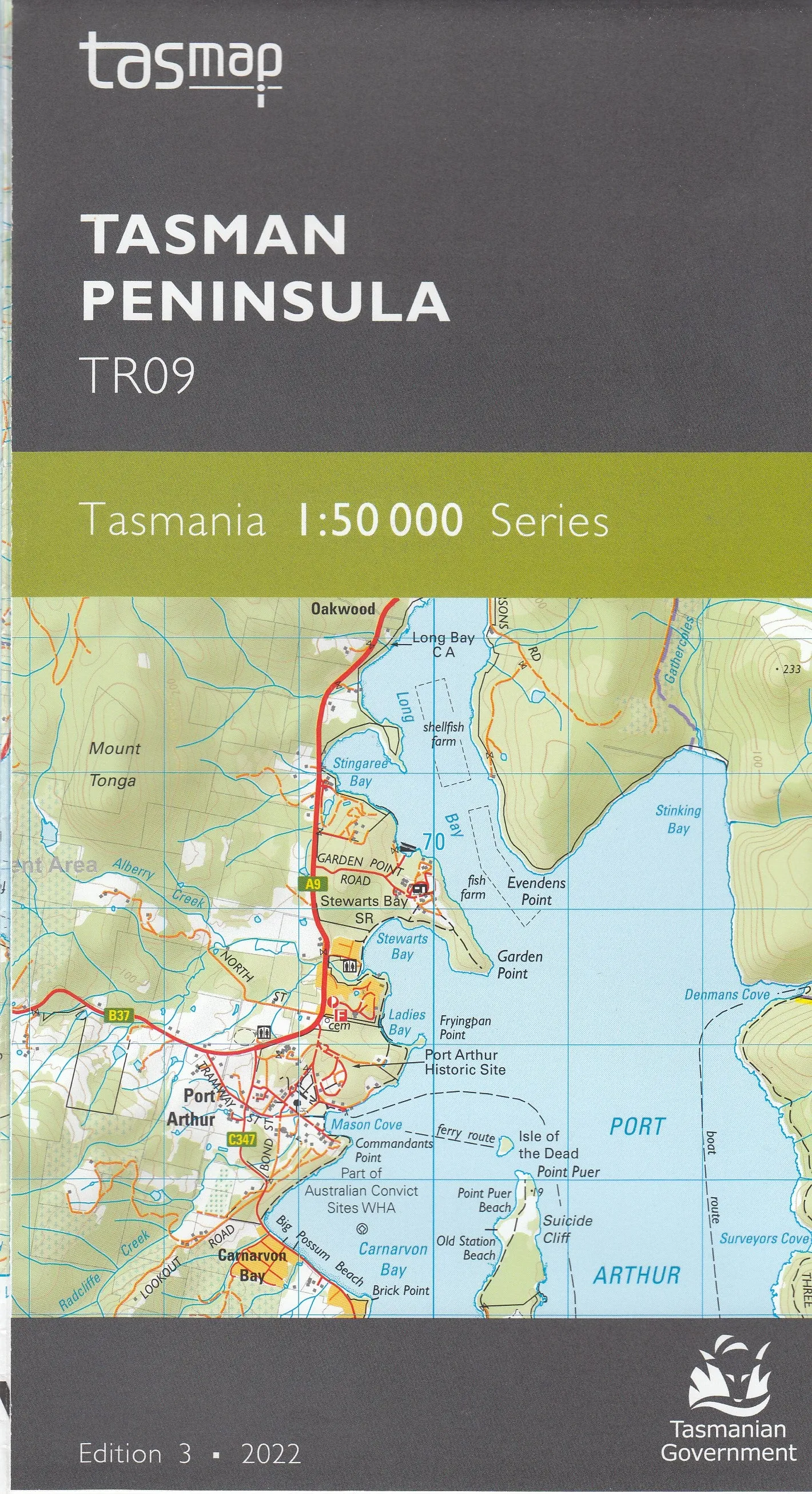 Tasmap 1:50000 Topographic/Cadastral Maps