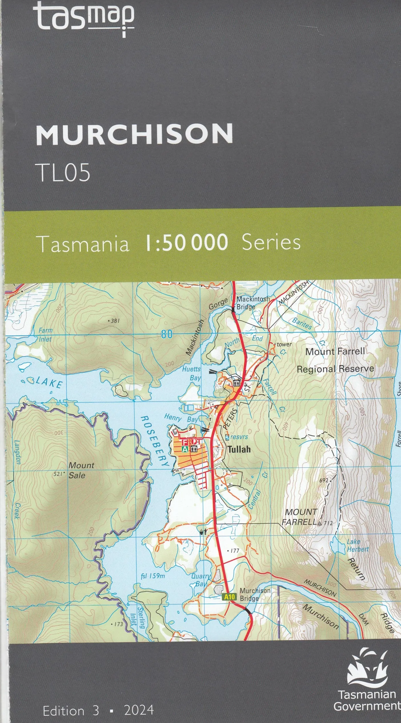 Tasmap 1:50000 Topographic/Cadastral Maps