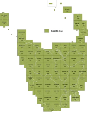 Tasmap 1:50000 Topographic/Cadastral Maps