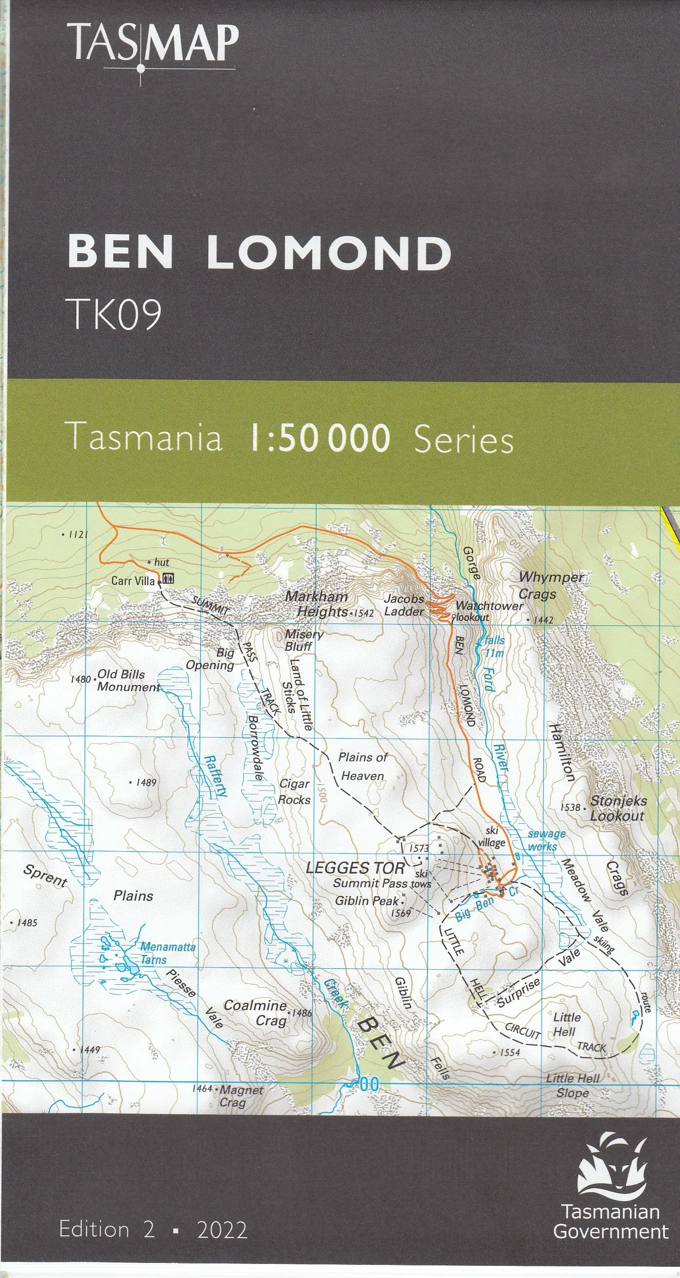 Tasmap 1:50000 Topographic/Cadastral Maps