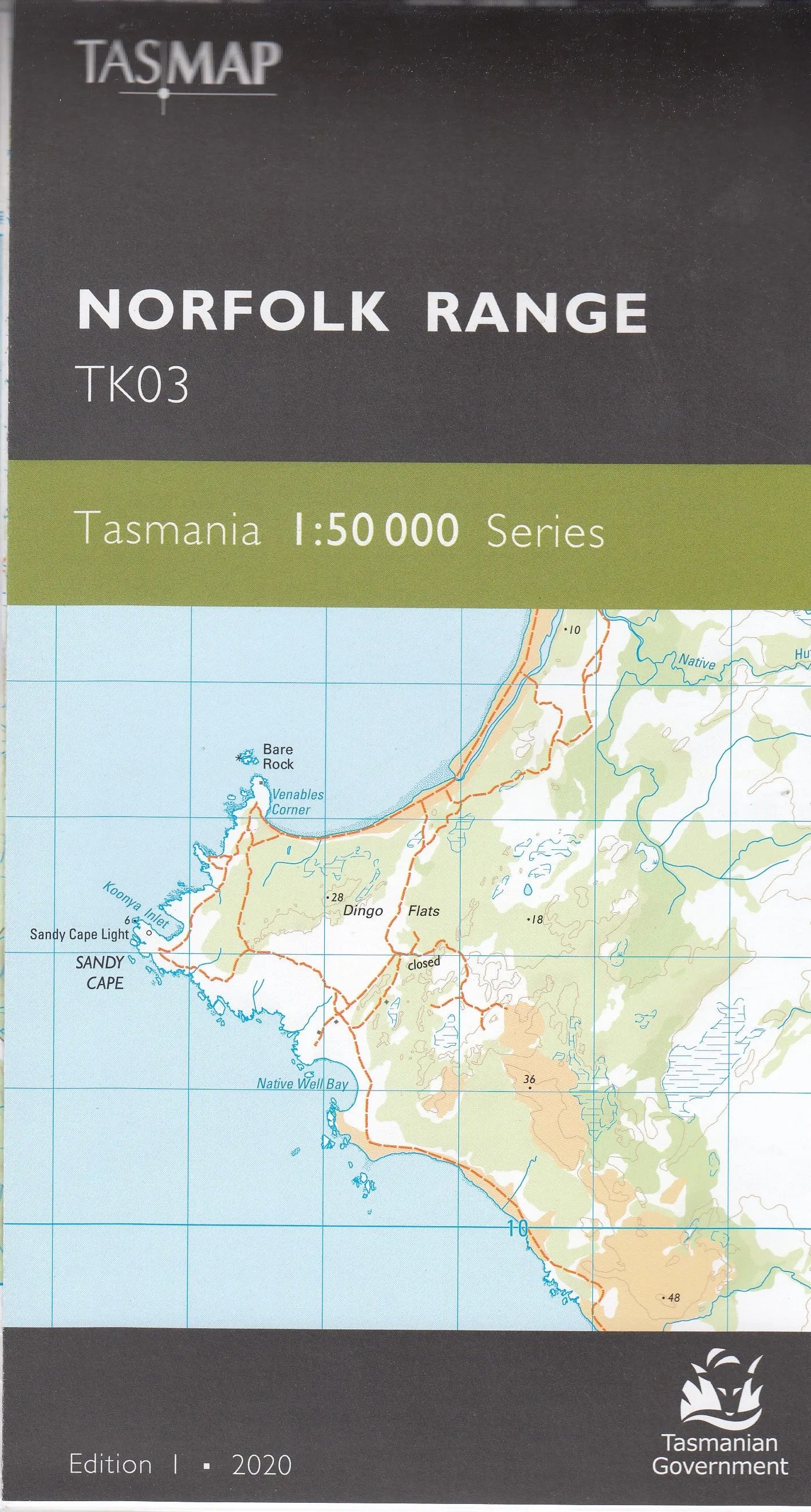 Tasmap 1:50000 Topographic/Cadastral Maps