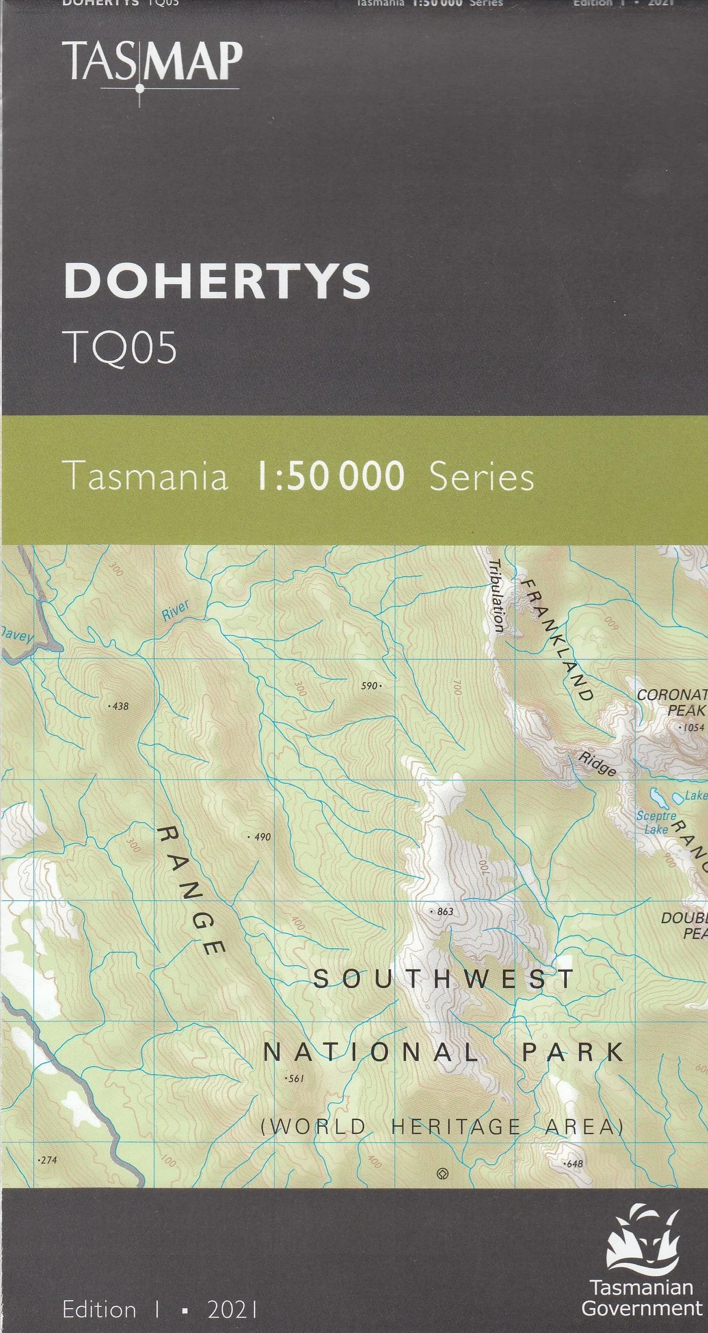 Tasmap 1:50000 Topographic/Cadastral Maps