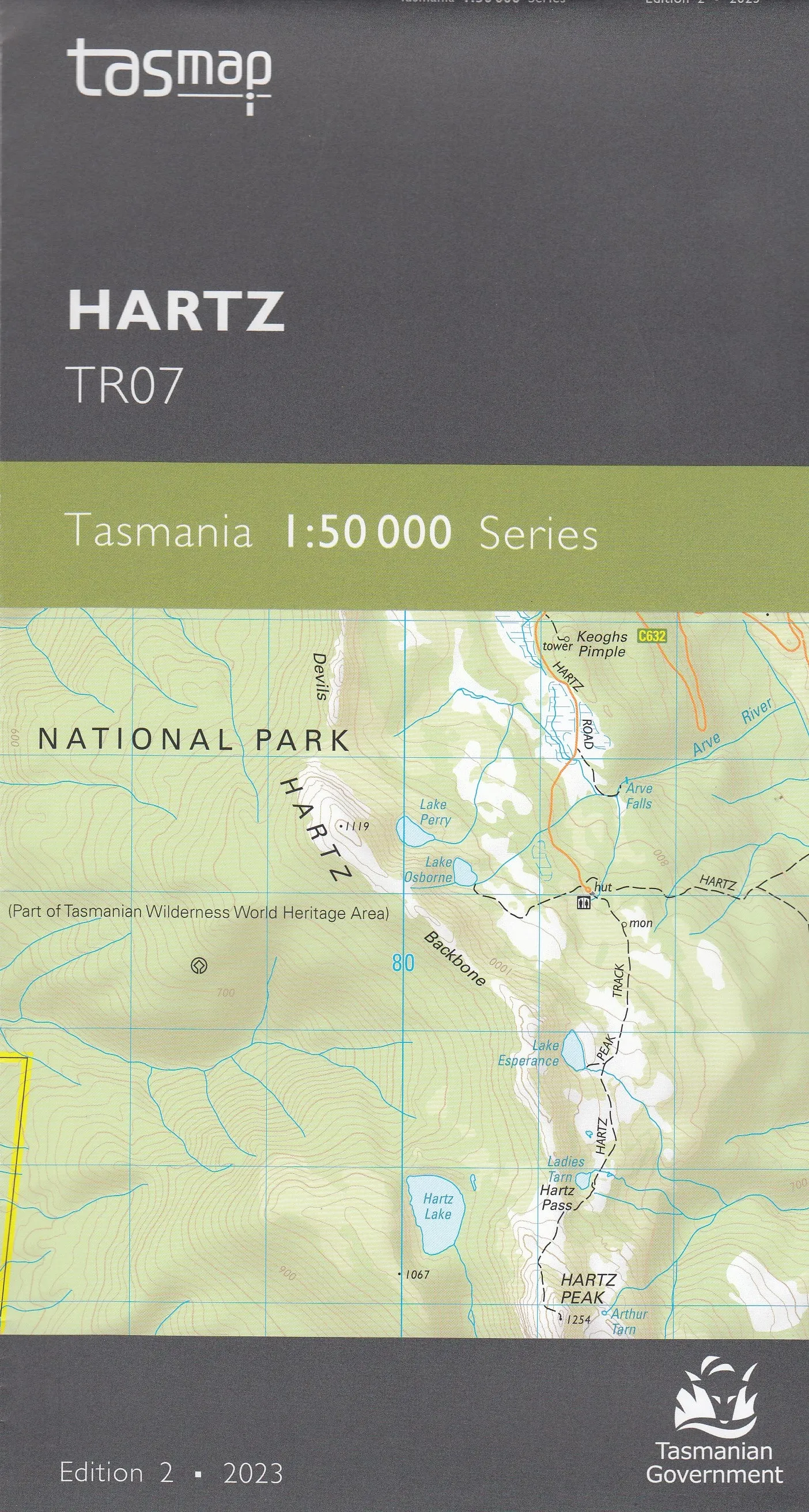 Tasmap 1:50000 Topographic/Cadastral Maps