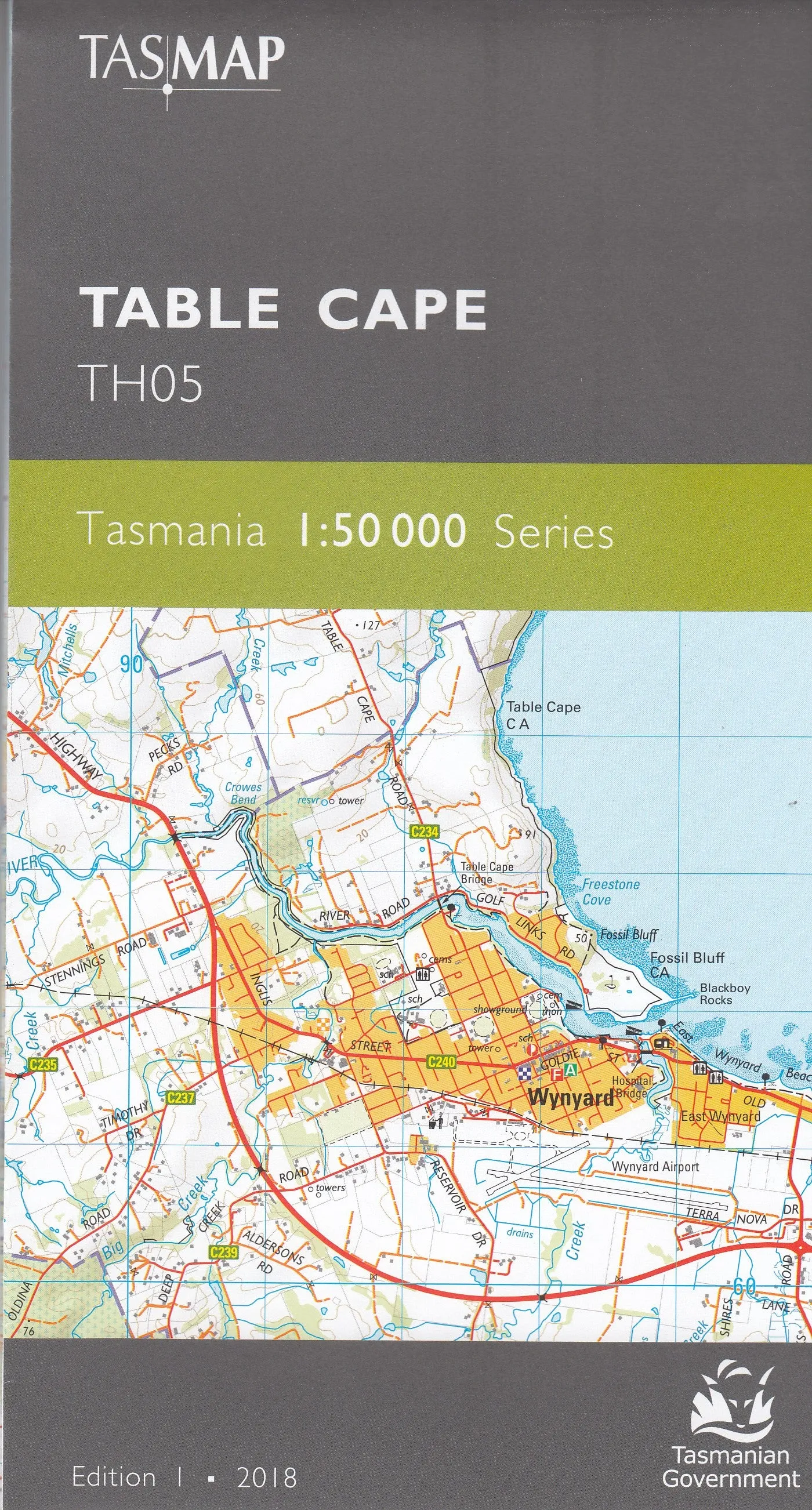 Tasmap 1:50000 Topographic/Cadastral Maps