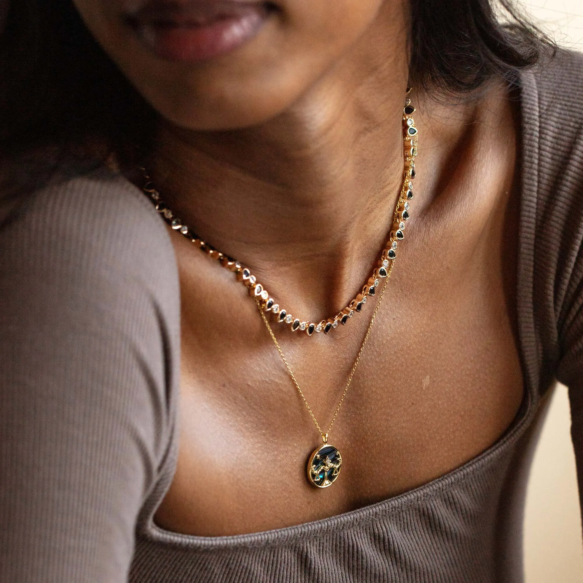 Teardrop Tennis Necklace