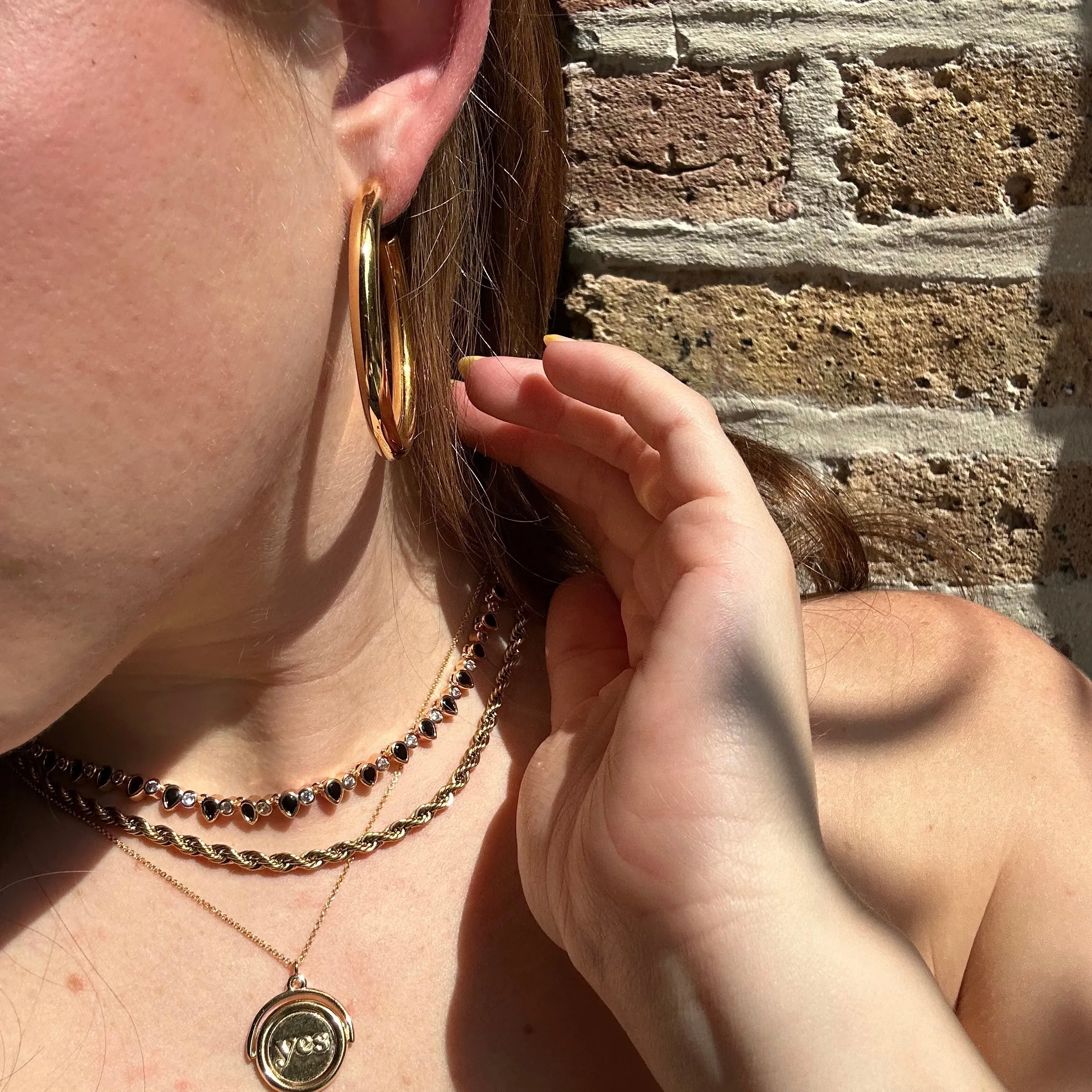 Teardrop Tennis Necklace