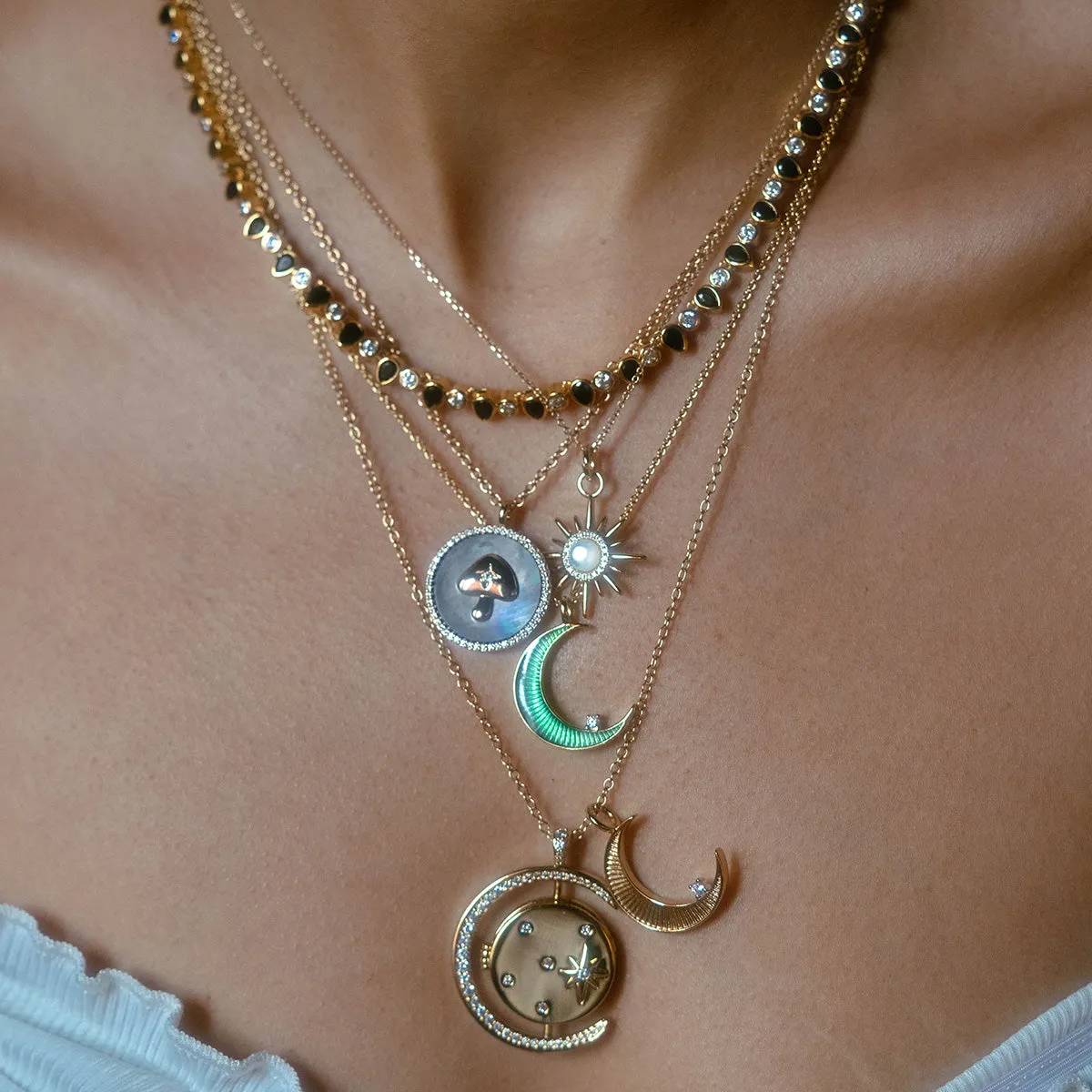 Teardrop Tennis Necklace