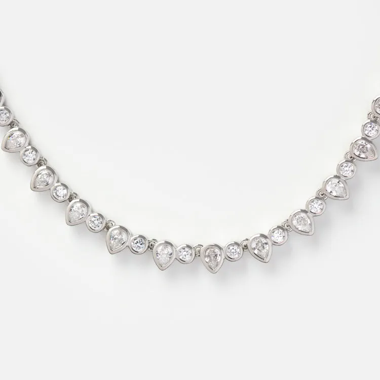 Teardrop Tennis Necklace