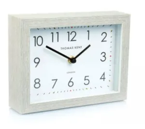 Thomas Kent 7" Smithfield Mantel Clock Silver Birch