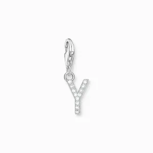 Thomas Sabo Charm Pendant Letter Y with White Stones