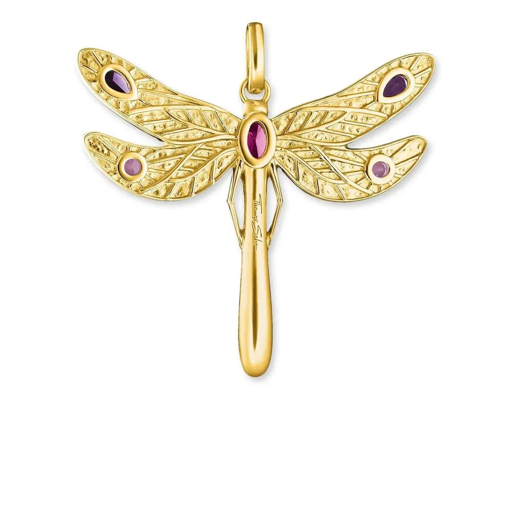 Thomas Sabo Paradise Dragonfly Yellow Gold Plated Pendant