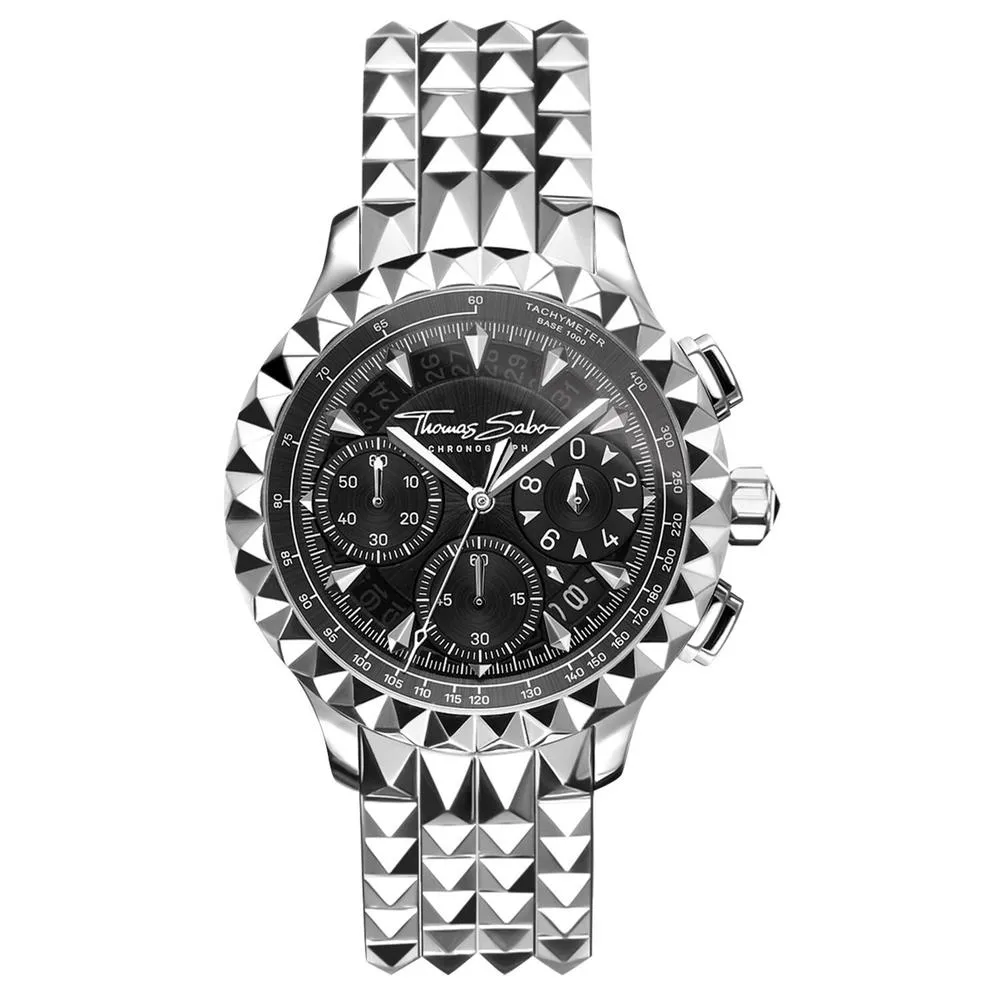 Thomas Sabo Pyramid Black Dial Mens Watch