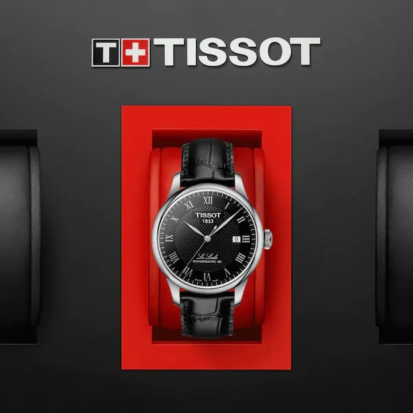 TISSOT LE LOCLE POWERMATIC 80 BLACK LEATHER