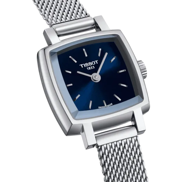 TISSOT LOVELY SQUARE QUARTZ BLUE DIAL QUARTZ WATCH