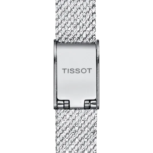 TISSOT LOVELY SQUARE SILVER DIAL QUARTZ WATCH ON BRACELET
