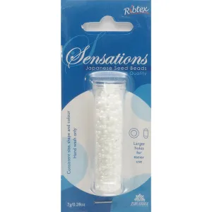 TOHO 2.2MM SEED BEAD AB WHITE 7G
