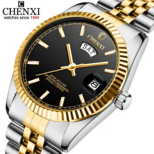Top Luxury Brand Men Watches CHENXI 2022 New Fashion Quartz Business Male Wristwatches Analog Week&amp;Calendar Display Clock Watch