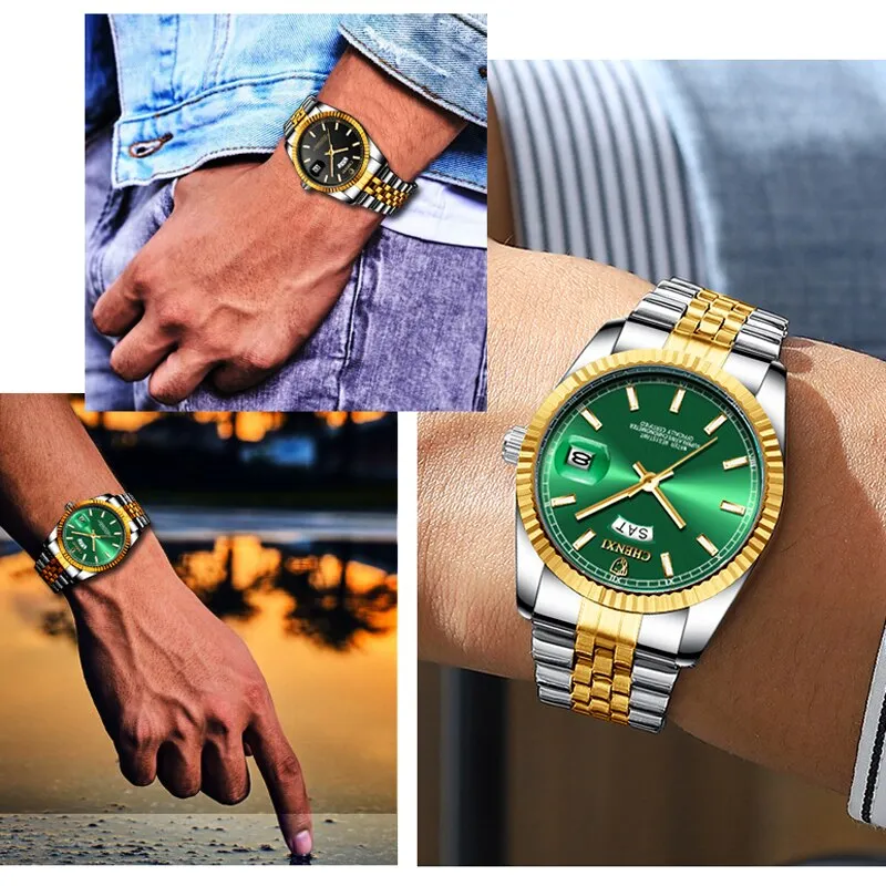 Top Luxury Brand Men Watches CHENXI 2022 New Fashion Quartz Business Male Wristwatches Analog Week&amp;Calendar Display Clock Watch