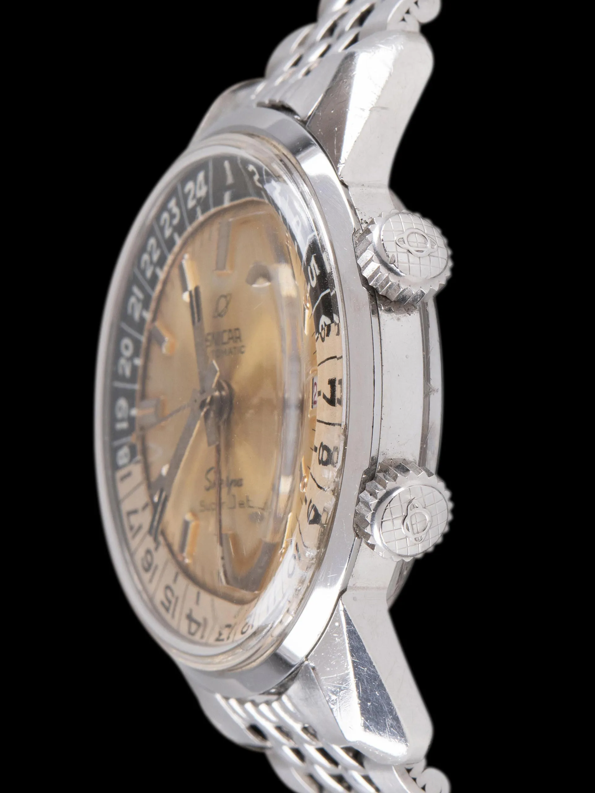 Tropical 1964 Enicar Sherpa Super Jet GMT (Ref. 146/003) Silver Dial