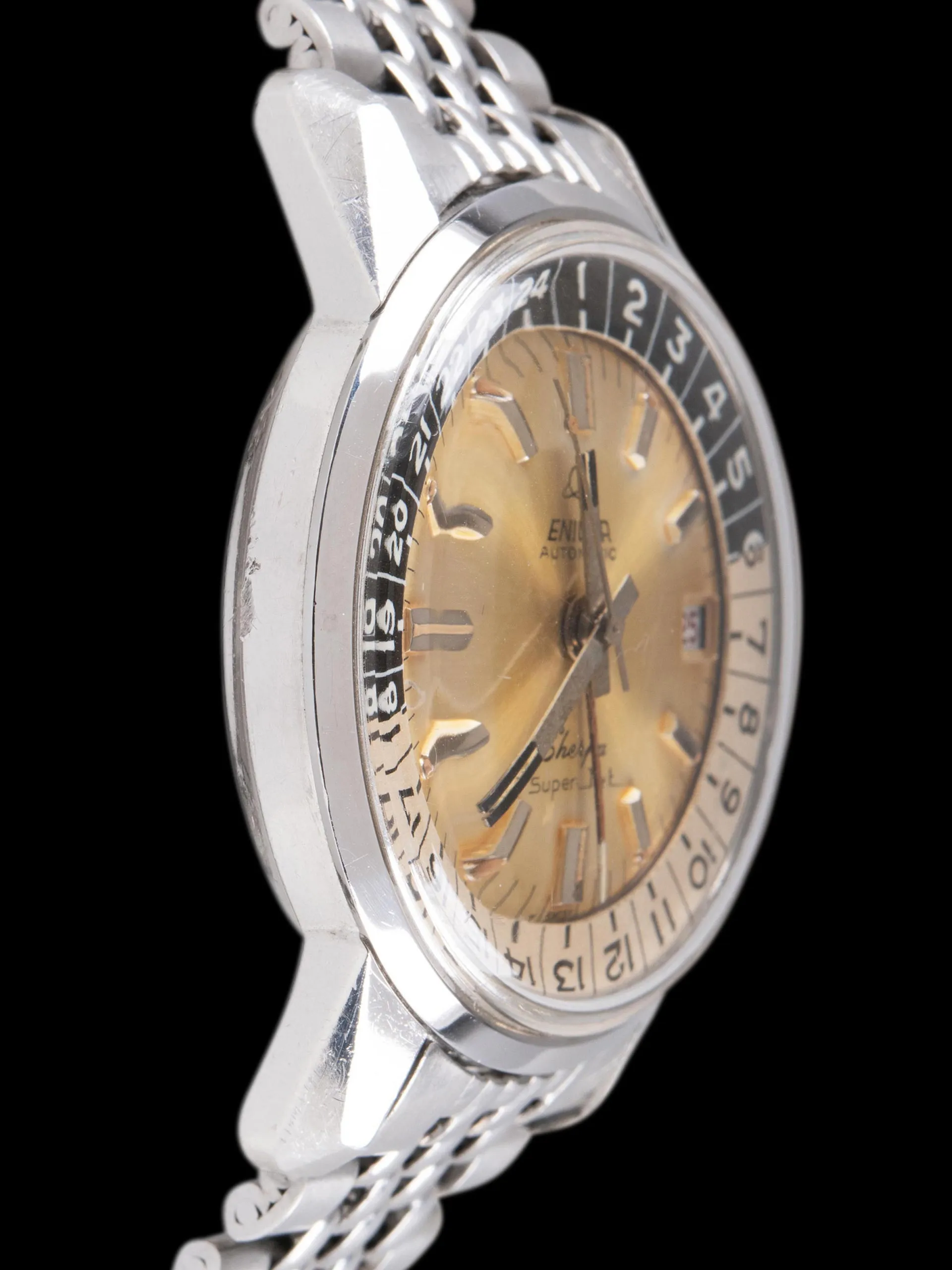 Tropical 1964 Enicar Sherpa Super Jet GMT (Ref. 146/003) Silver Dial