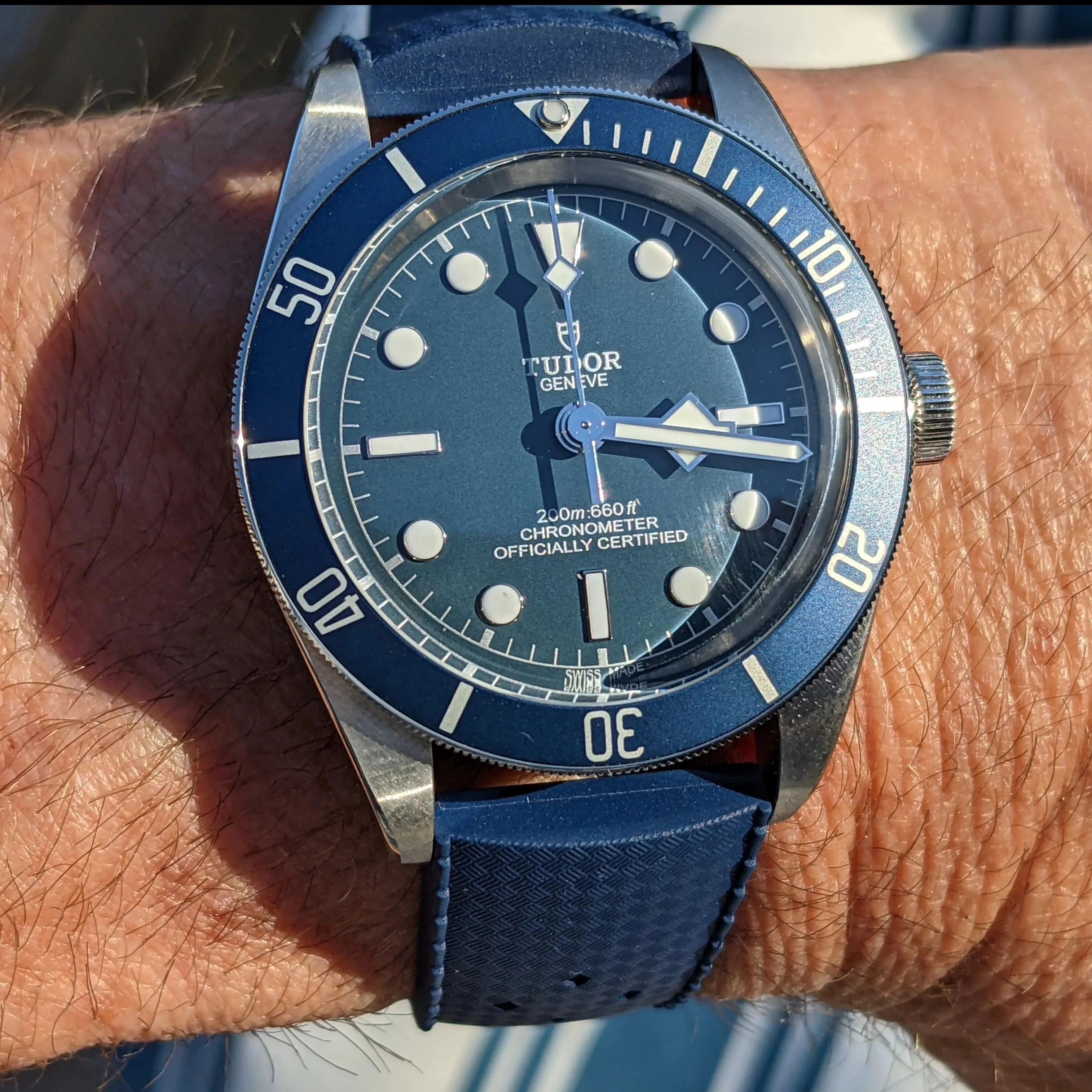 Tropical Rubber - Navy Blue