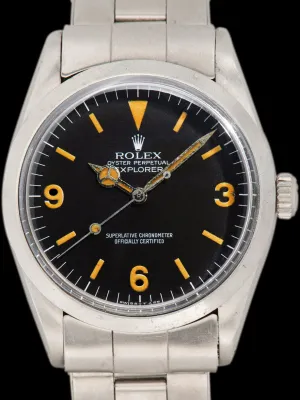 *Unpolished* 1977 Rolex Explorer I (Ref. 1016) "Pumpkin"