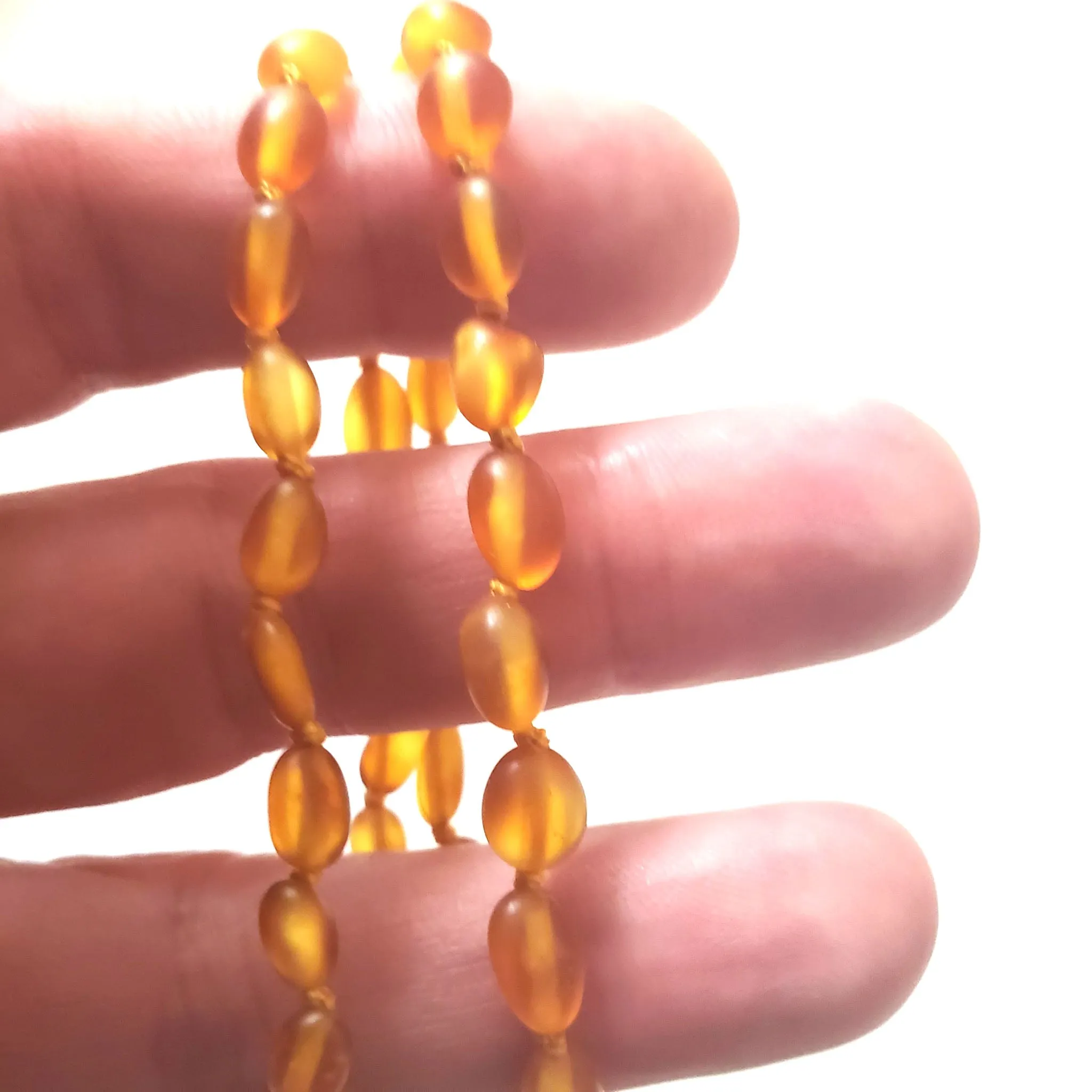 Unpolished Natural Amber Baby & Kids Beads