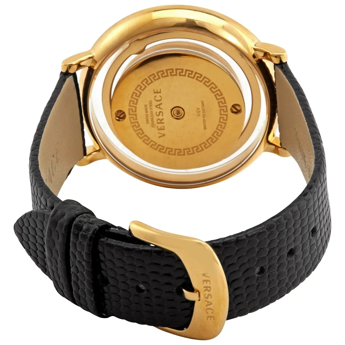 Versace Venus Quartz Black Dial Ladies Watch VQV040015