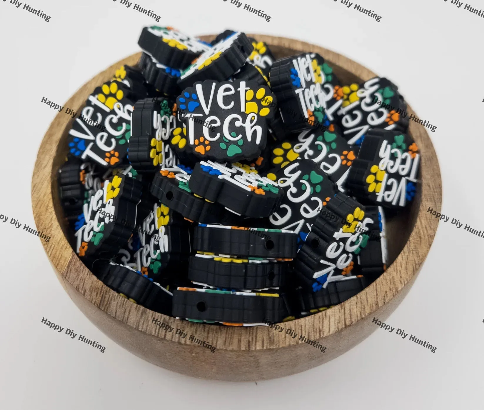 Vet Tech Silicone Focal Beads