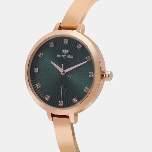 Vibrant Green Analog Women Stainless Steel Watch 9004T-M3314