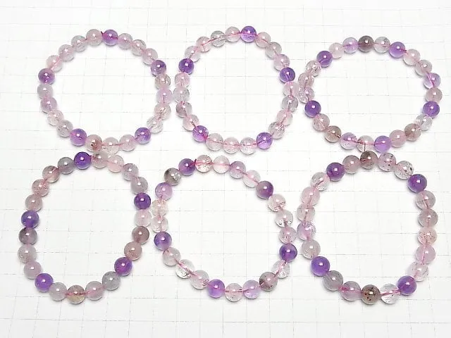 [Video] Elestial Quartz AA   Round 8mm Bracelet