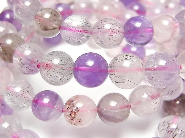 [Video] Elestial Quartz AA   Round 8mm Bracelet