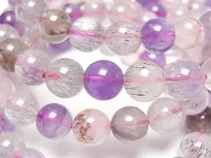 [Video] Elestial Quartz AA   Round 8mm Bracelet