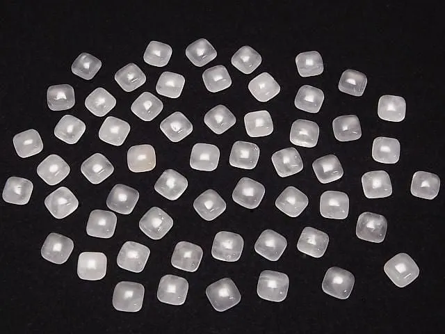 [Video]Rose Quartz AA   Square Cabochon 6x6mm 5pcs