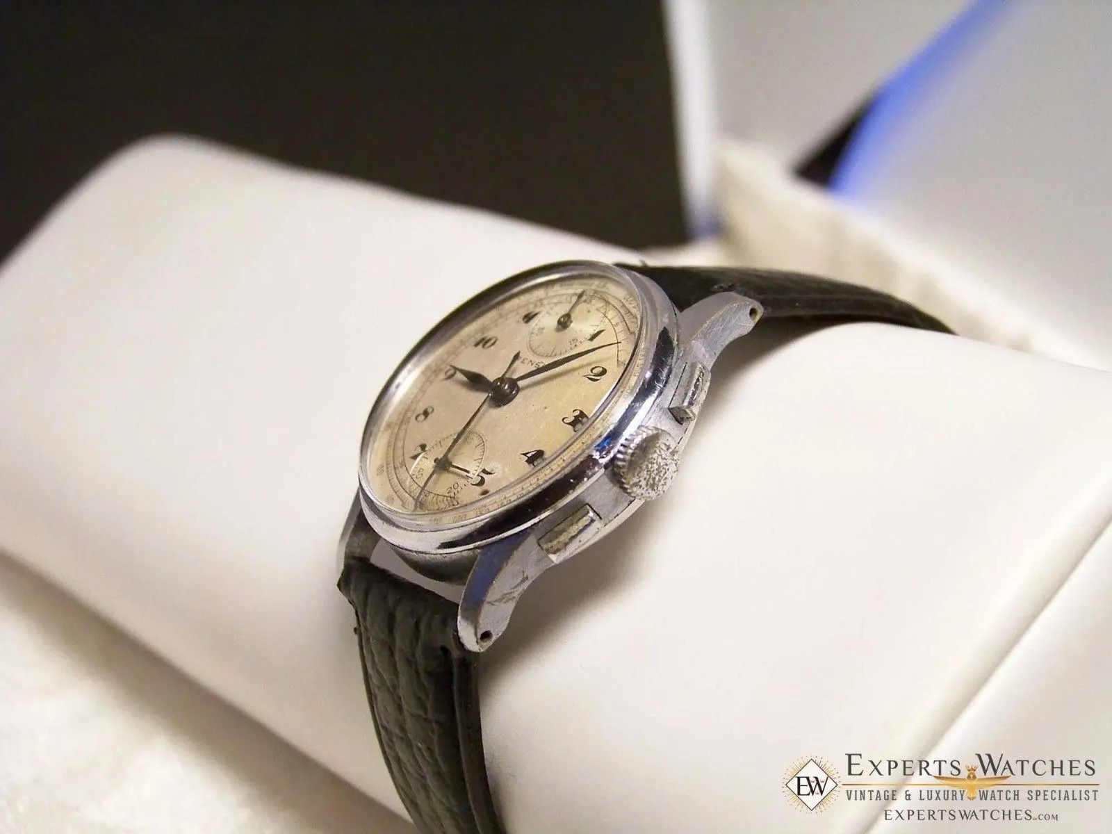 Vintage 1950's Rensie Military UP Down Chronograph Venus 170 Watch
