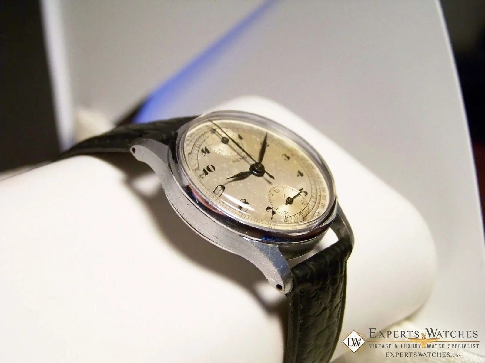 Vintage 1950's Rensie Military UP Down Chronograph Venus 170 Watch