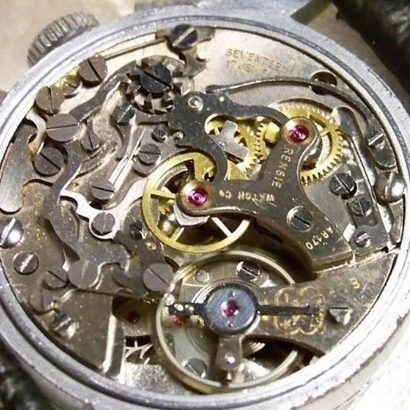 Vintage 1950's Rensie Military UP Down Chronograph Venus 170 Watch